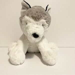 Carter's Plush Wolf Husky Puppy Sitting Stuffed Animal 2021 Baby Soft Puppy Dog